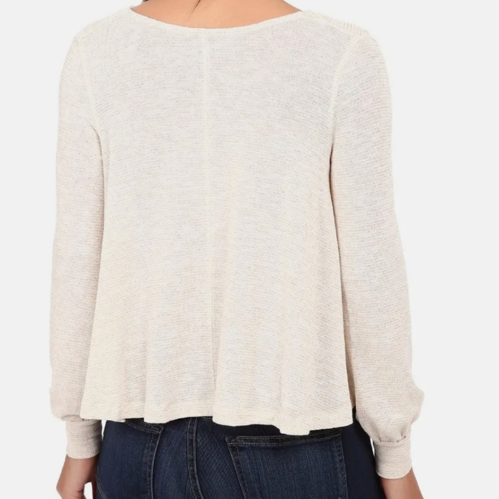 Free People Palmer Shimmer Cowl Neck Top - Picture 3 of 8